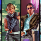 Four GTA Online characters as seen in the newly added career builder.